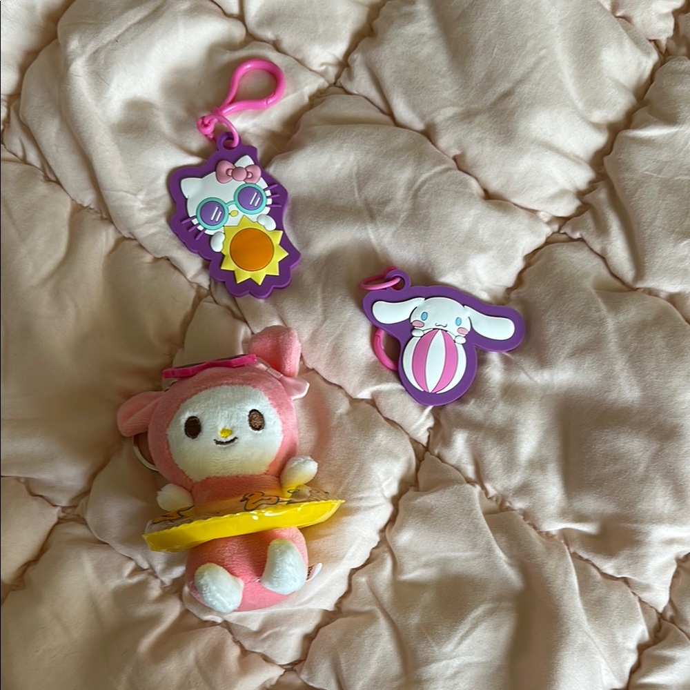 Hello Kitty keychains/ bag charms
